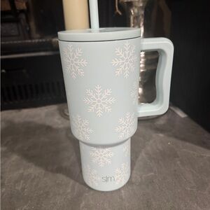 Blue Snowflake 30oz tumbler